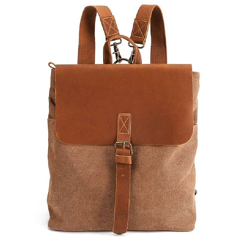 Vintage Square Backpack for Work Travel and Everyday Carry