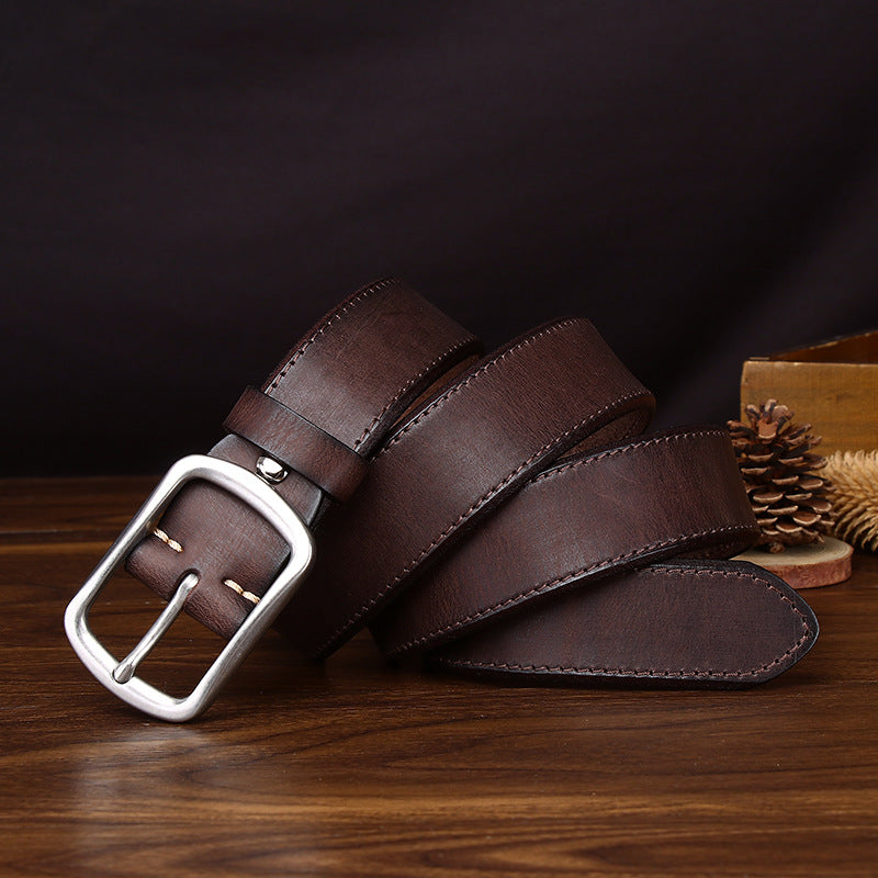 Men's everyday belt for jeans and casual outfits