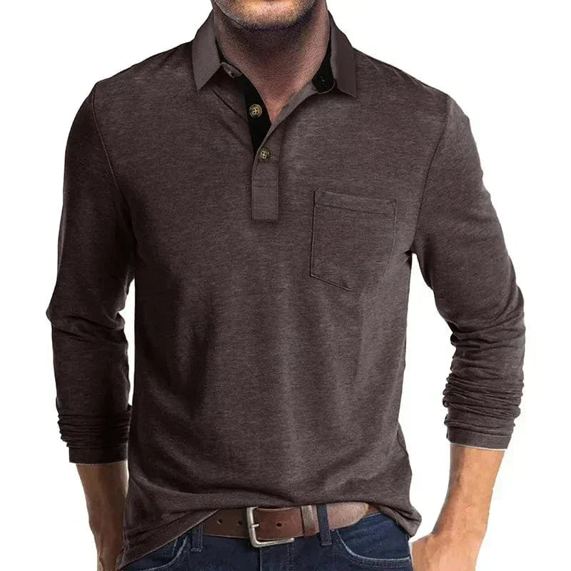Men's Long-Sleeve Polo Shirt