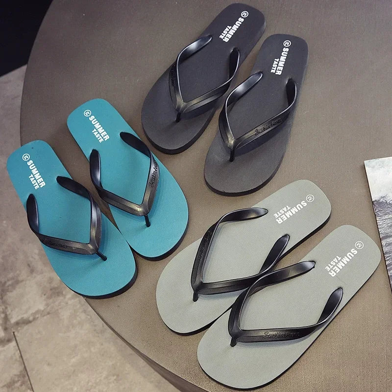 Pair of men's house slippers with a comfortable indoor design