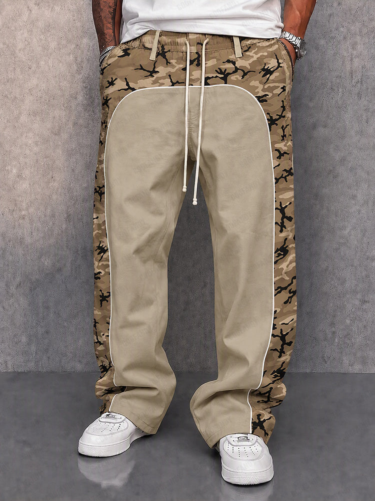 Men's Camouflage Patchwork Casual Pants