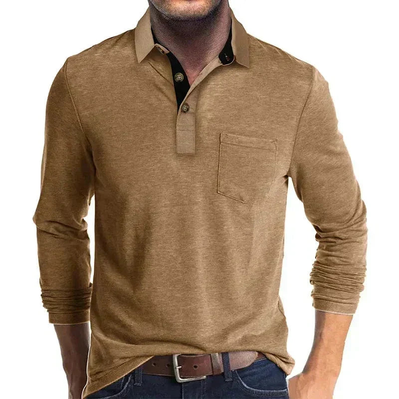 Men's Long-Sleeve Polo Shirt