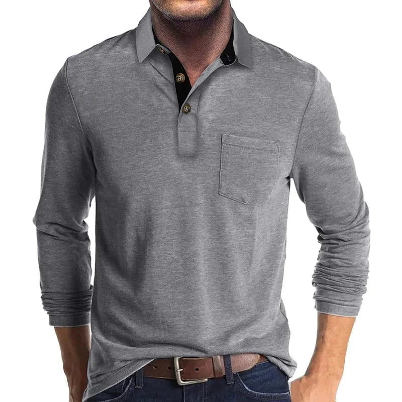 Men's Long-Sleeve Polo Shirt