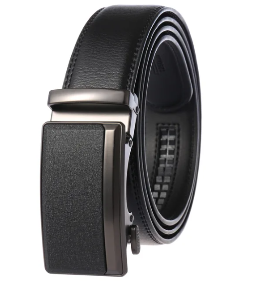Men's belt styled with formal trousers for a polished outfit
