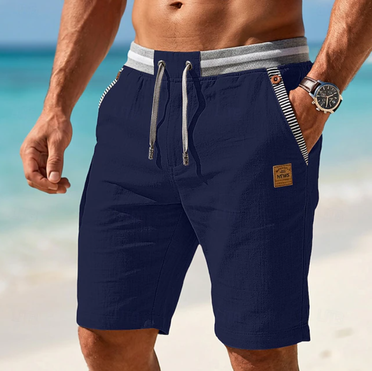 Men's Lightweight Summer Shorts With Drawstring