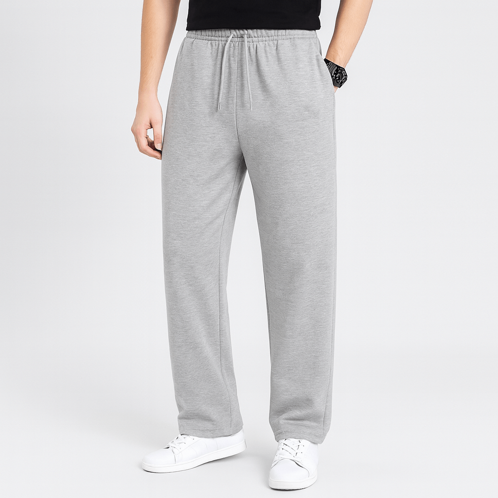 Versatile straight-leg sweatpants for everyday men's wear