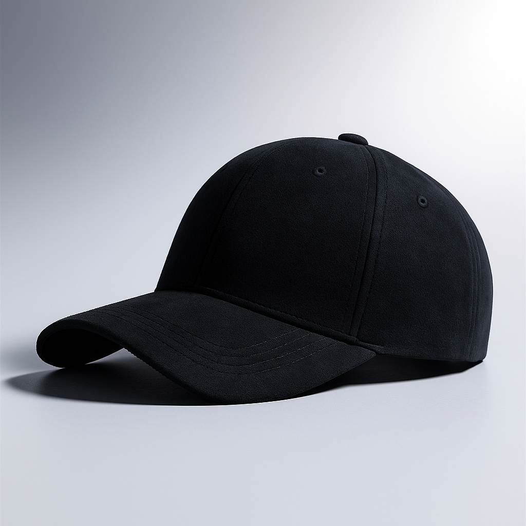 Men's Suede Cap With Adjustable Fit