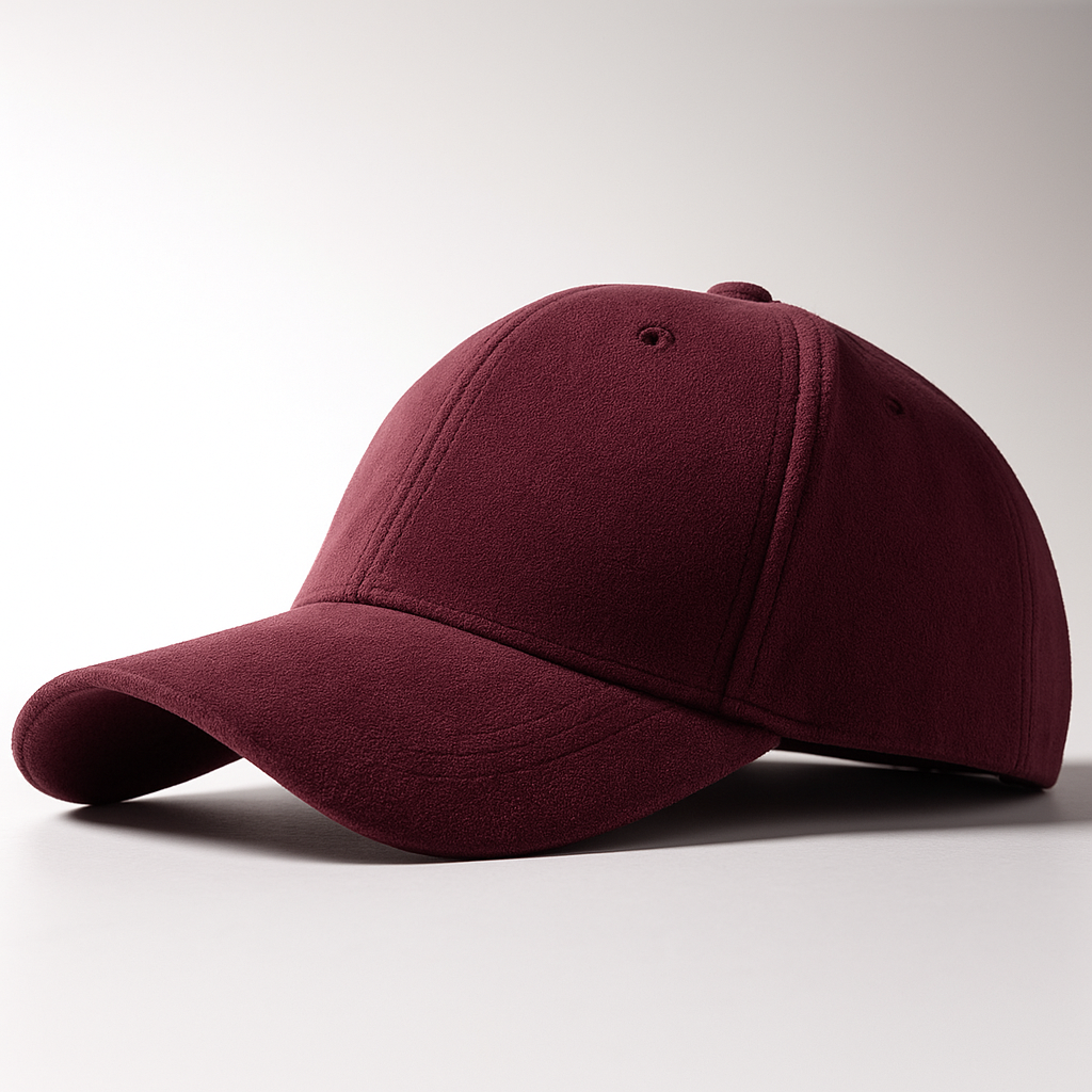 Suede cap displayed in a clean, casual design