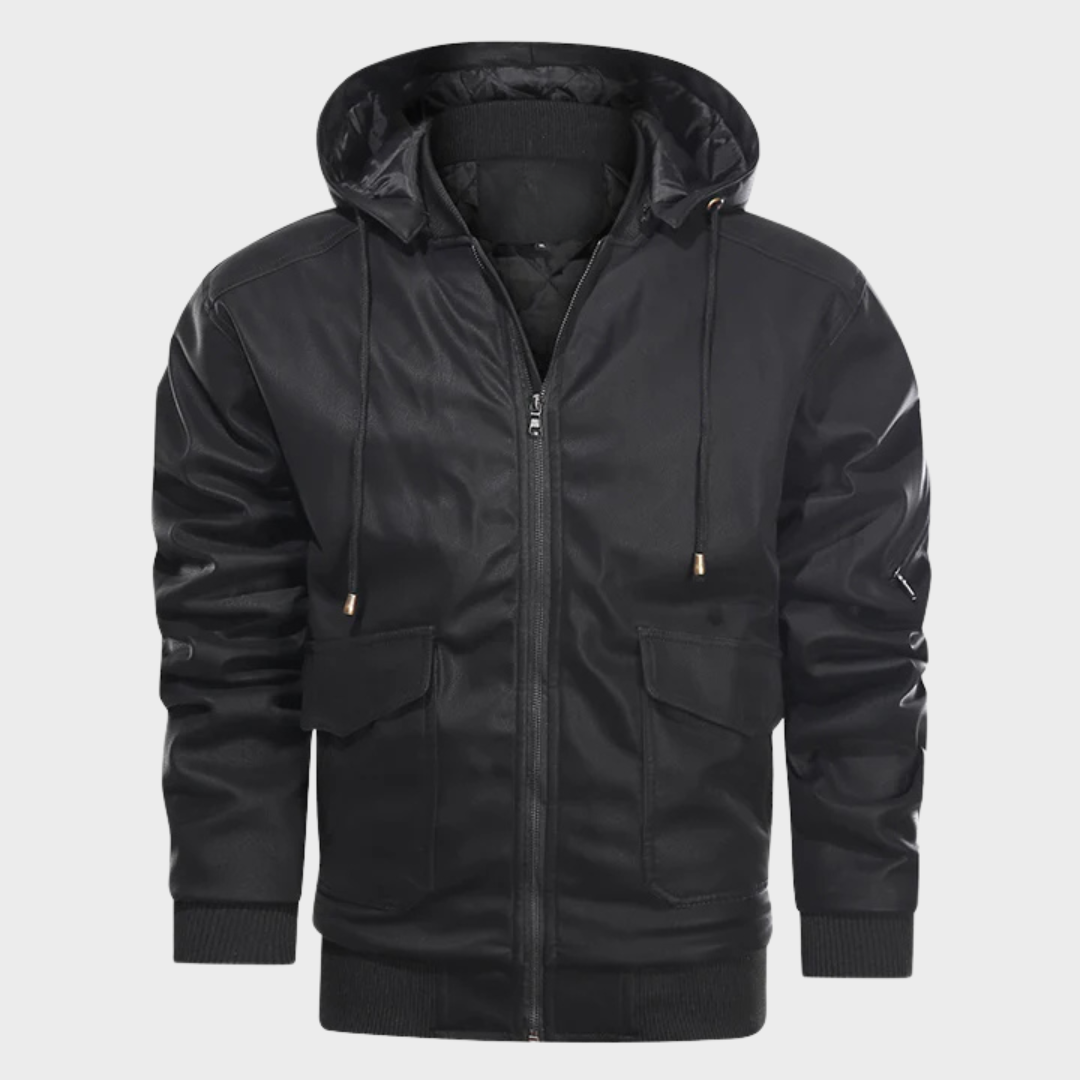 Men's Quilted Hooded Jacket for Cold Weather