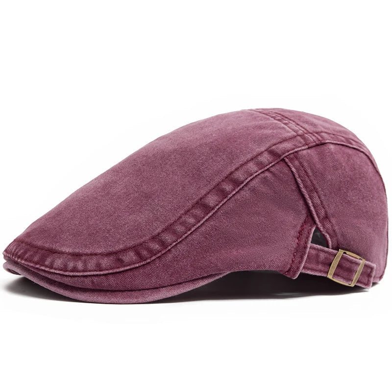 Men's vintage flat cap in a timeless cotton design
