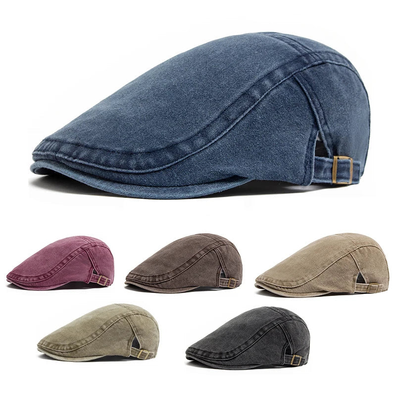 Men's flat cap styled as a versatile everyday accessory