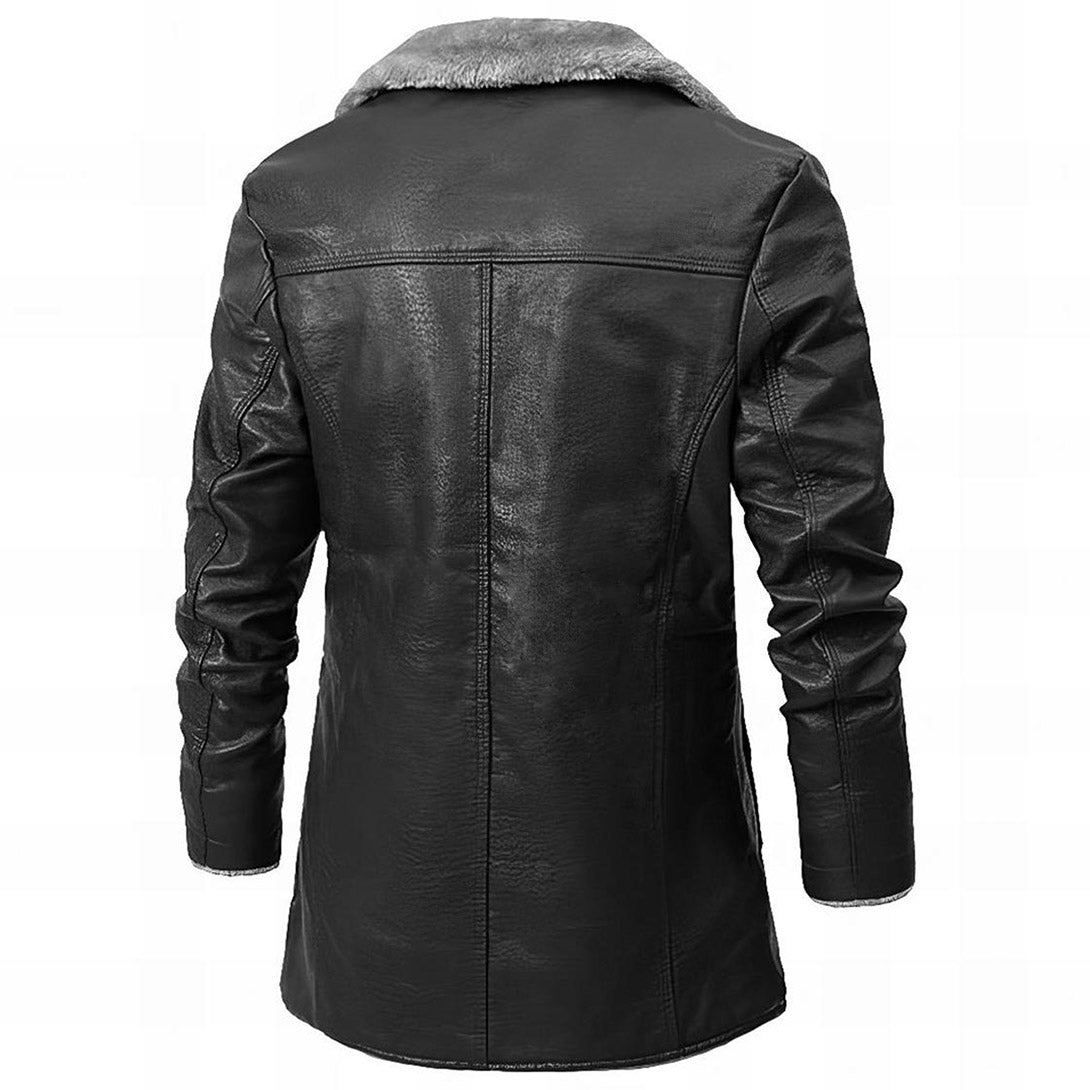 Axel Adventurer | Men's Leather Jacket With Sherpa Lining