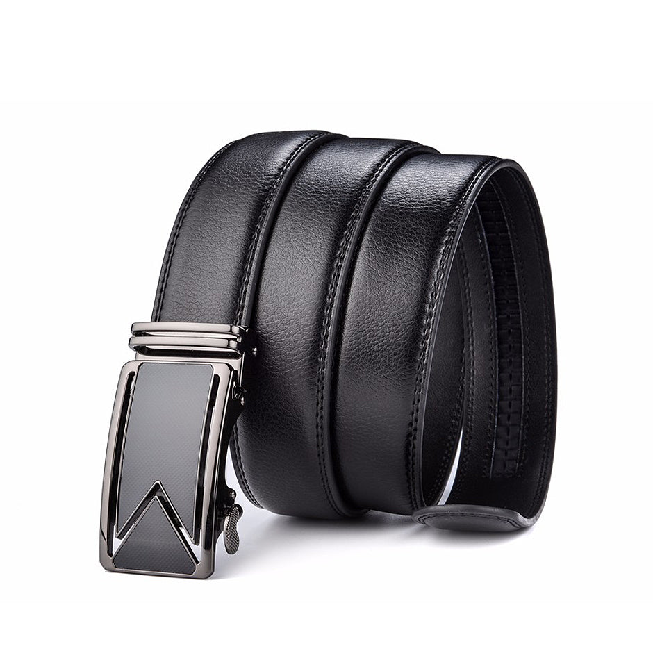 Leather Belt Black Waterproof Scratch Resistant
