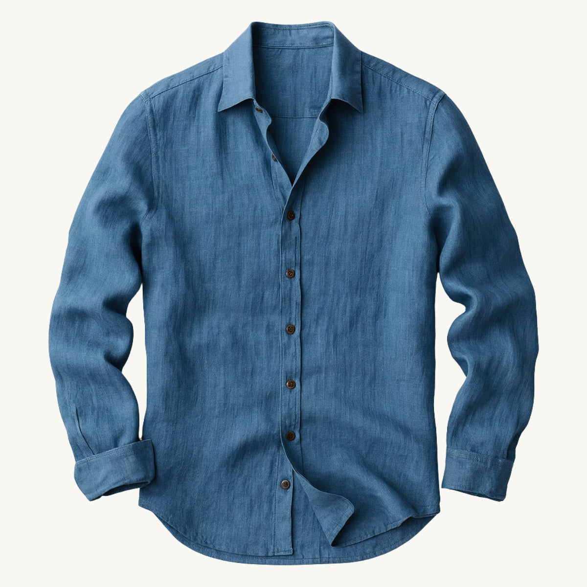 Men's Linen Shirt Long Sleeve Relaxed Fit