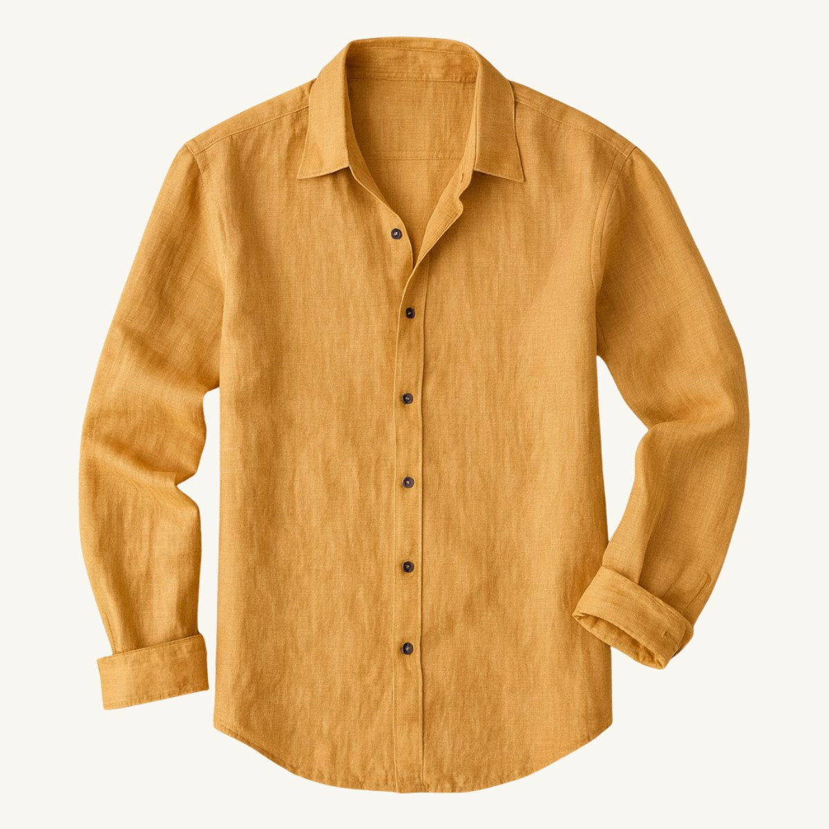 Men's Linen Shirt Long Sleeve Relaxed Fit