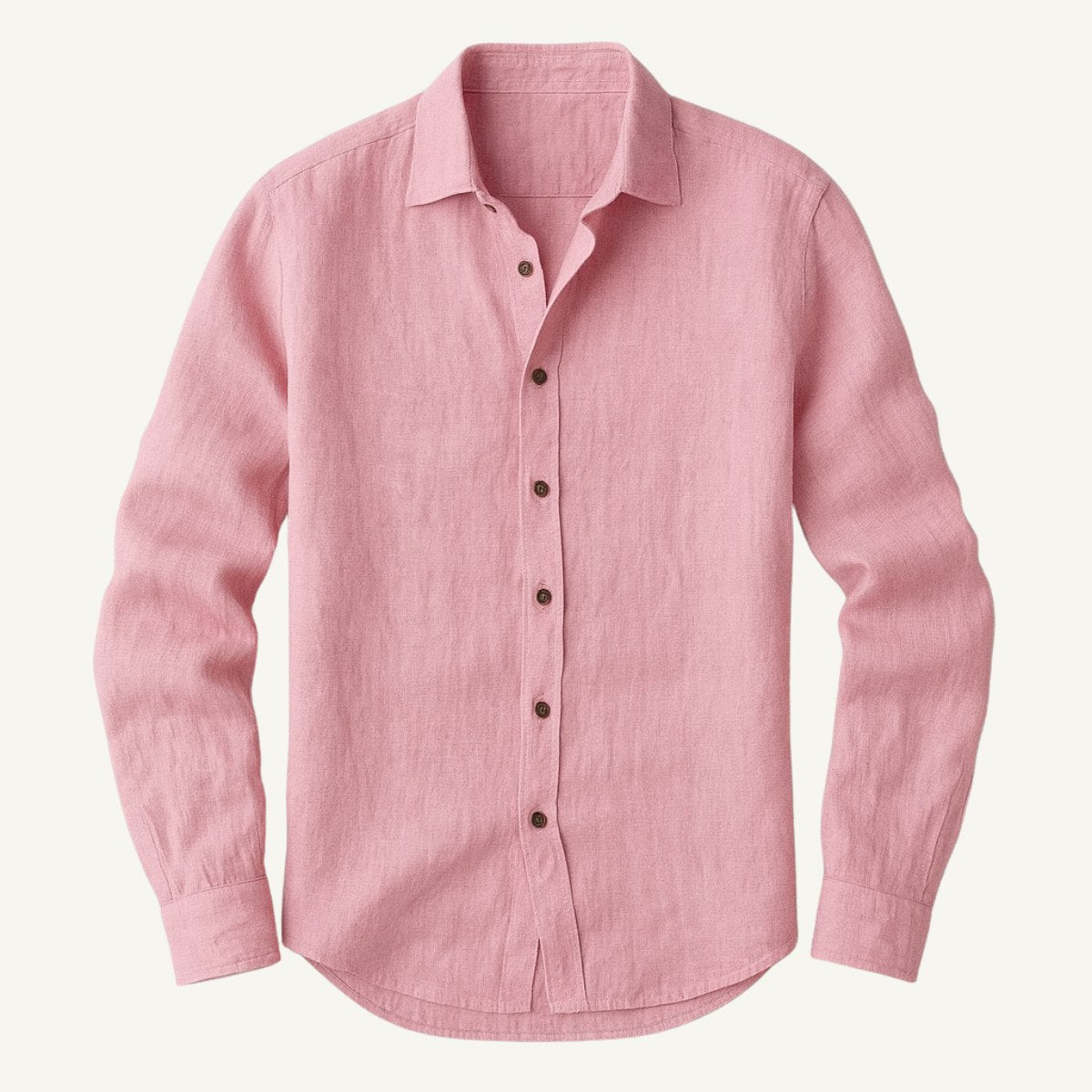 Men's Linen Shirt Long Sleeve Relaxed Fit