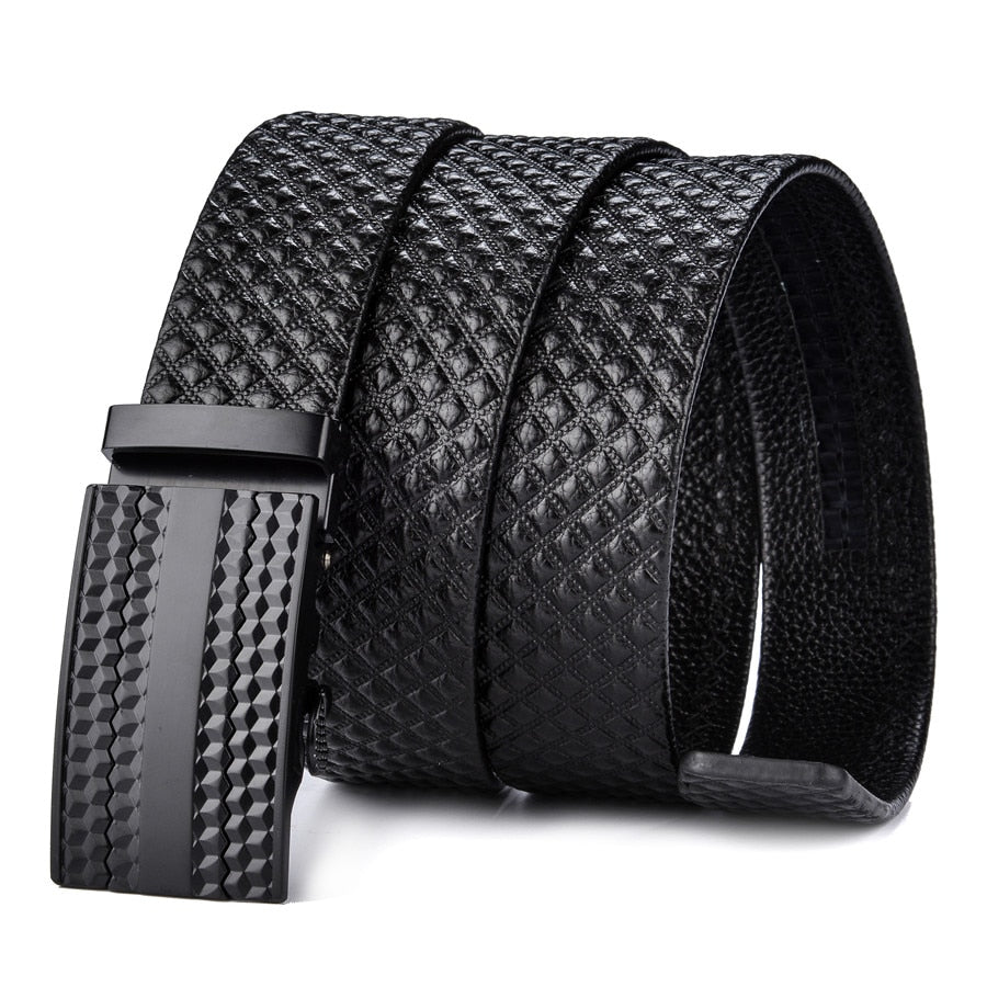 Leather Belt Waterproof Scratch Resistant Black