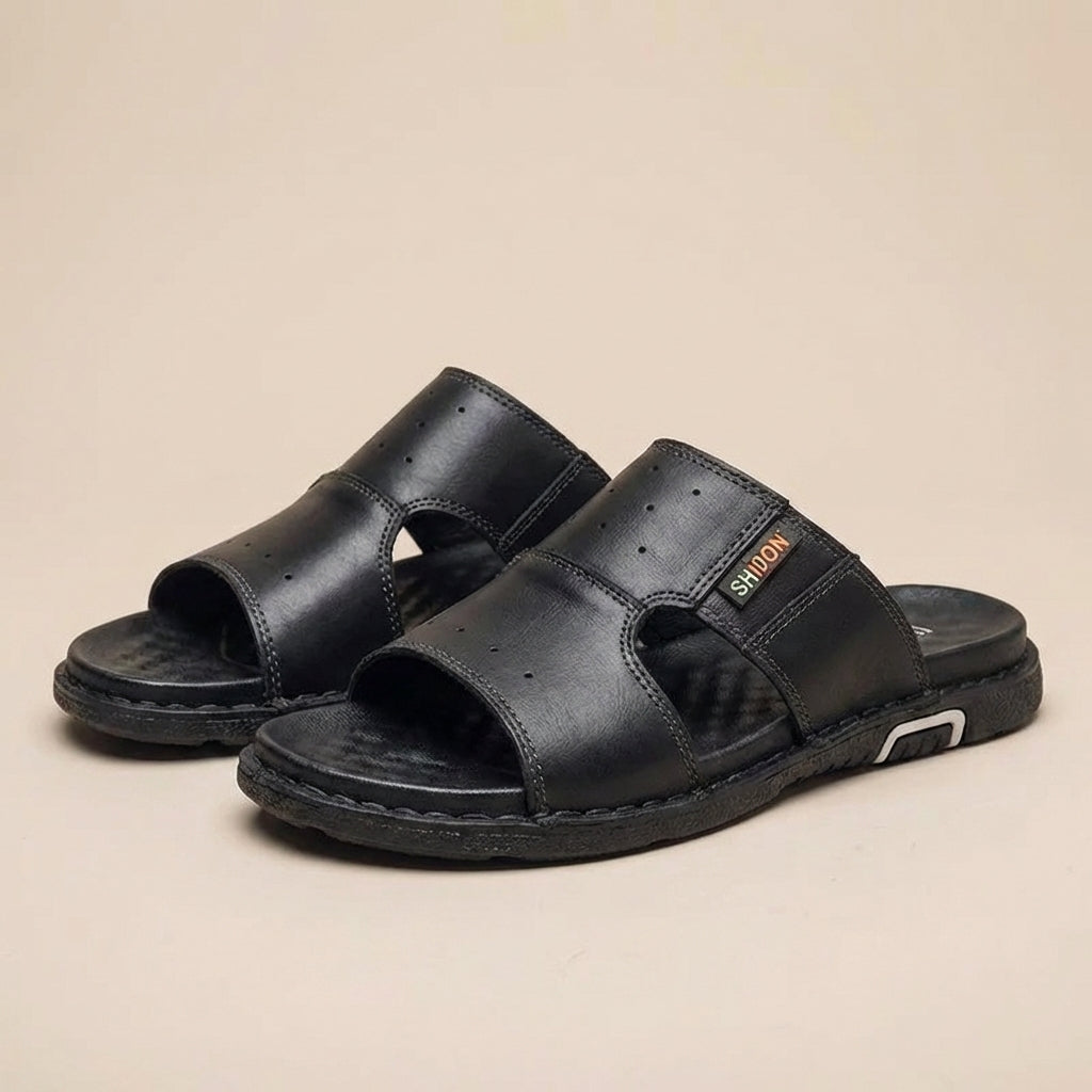Men's Comfort Slides With Cushioned Footbed