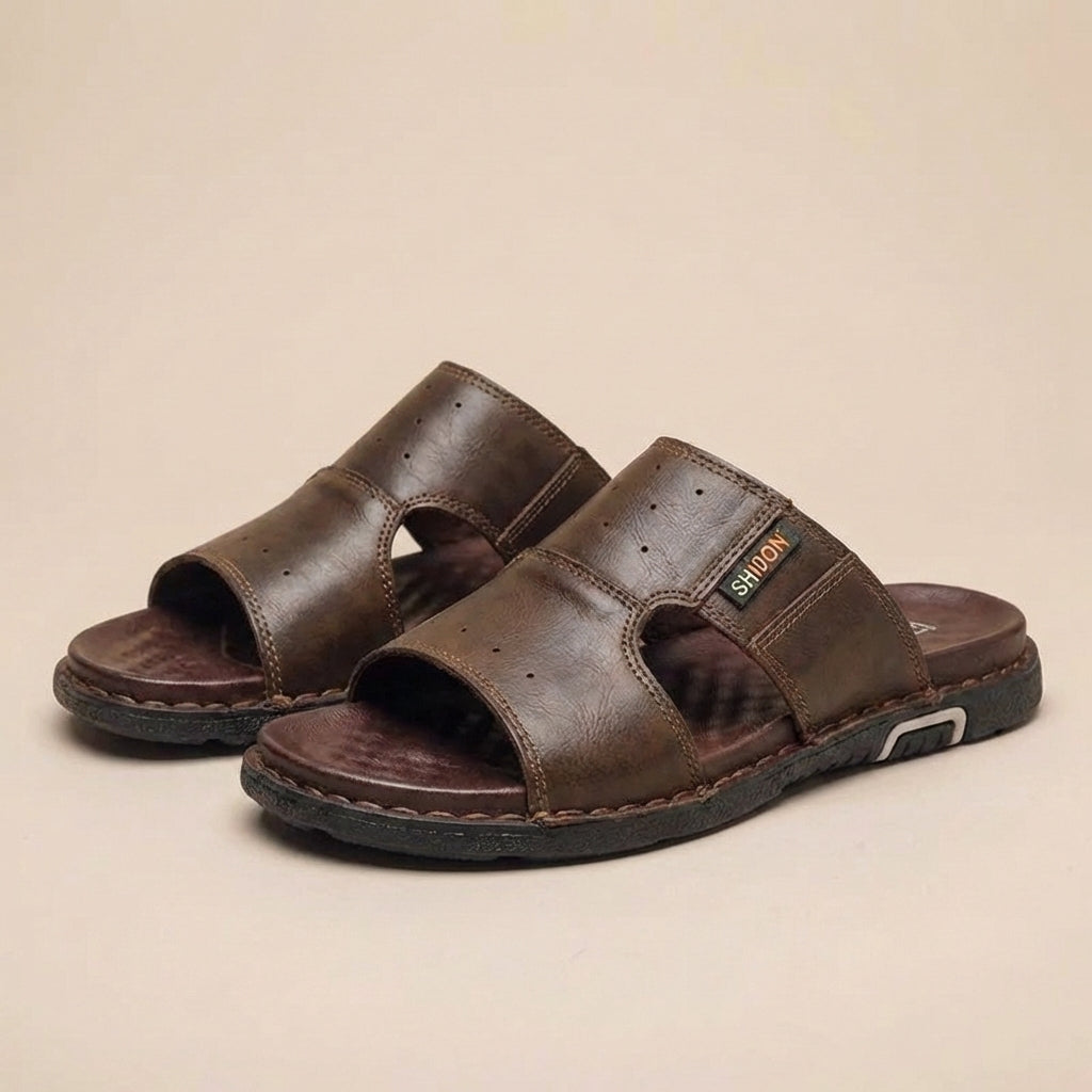 Men's Comfort Slides With Cushioned Footbed