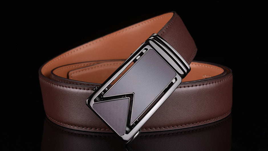 Leather Belt Waterproof Scratch Resistant Coffee