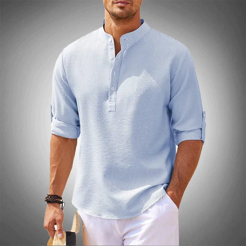 Men's Long-Sleeve Button-Up Shirt