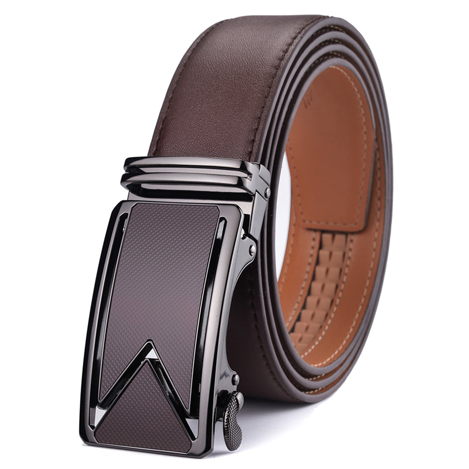 Leather Belt Waterproof Scratch Resistant Coffee