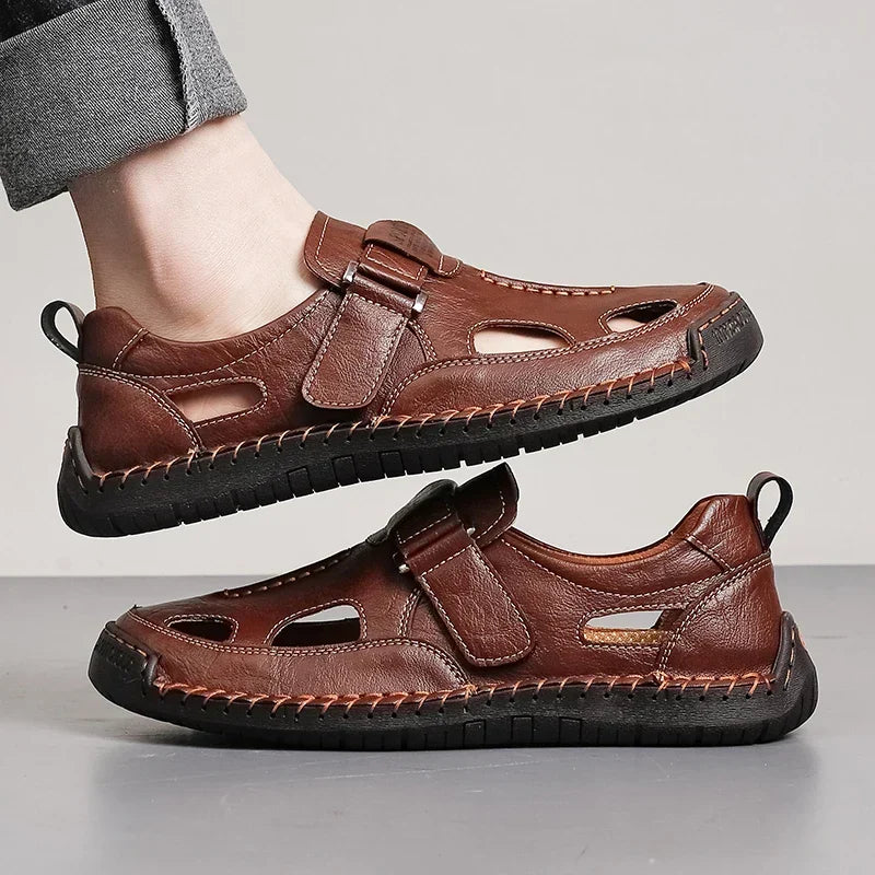 Men's loafers showing the slip-on opening and comfortable interior
