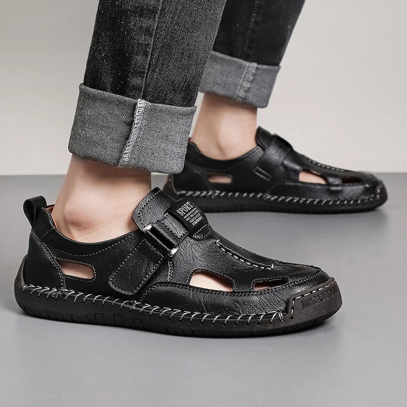Outsole of a men's loafer featuring an everyday grip pattern