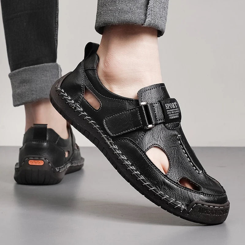 Pair of men's loafers styled as versatile smart casual footwear