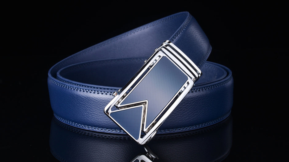 Leather Belt Waterproof Navy