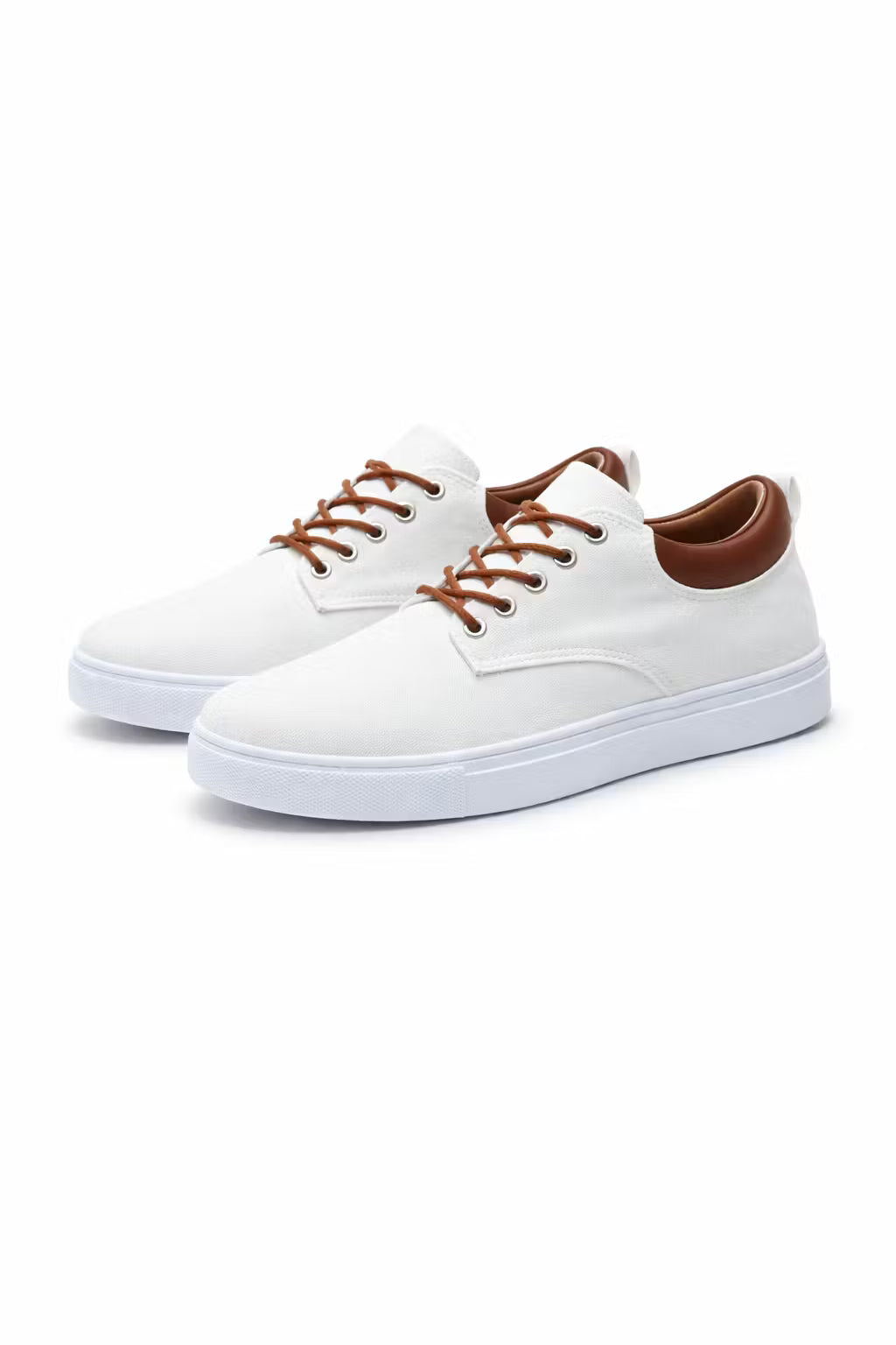 Men's Low-Top Sneakers With Contrast Collar