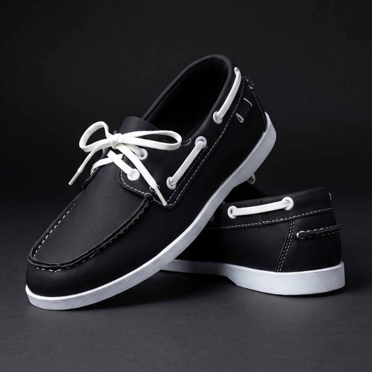 Loafer side view showing the slip-on design and sole