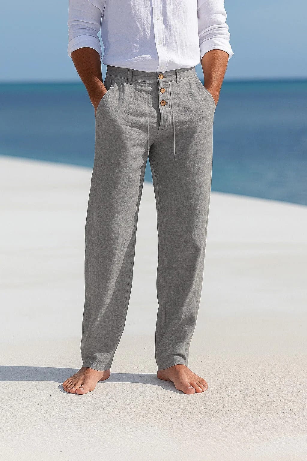 Men's Linen Blend Pants Relaxed Fit
