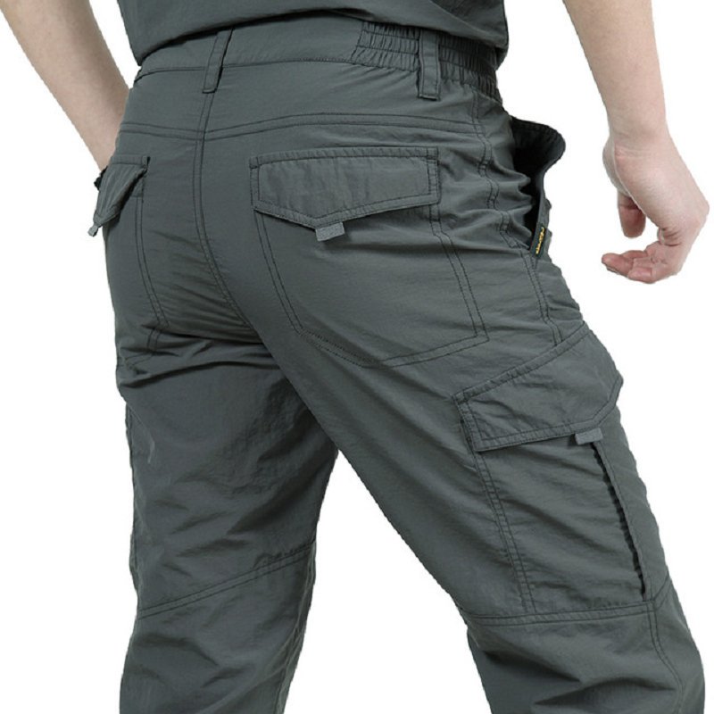 Men's Comfortable Casual Pants With Elastic Waistband