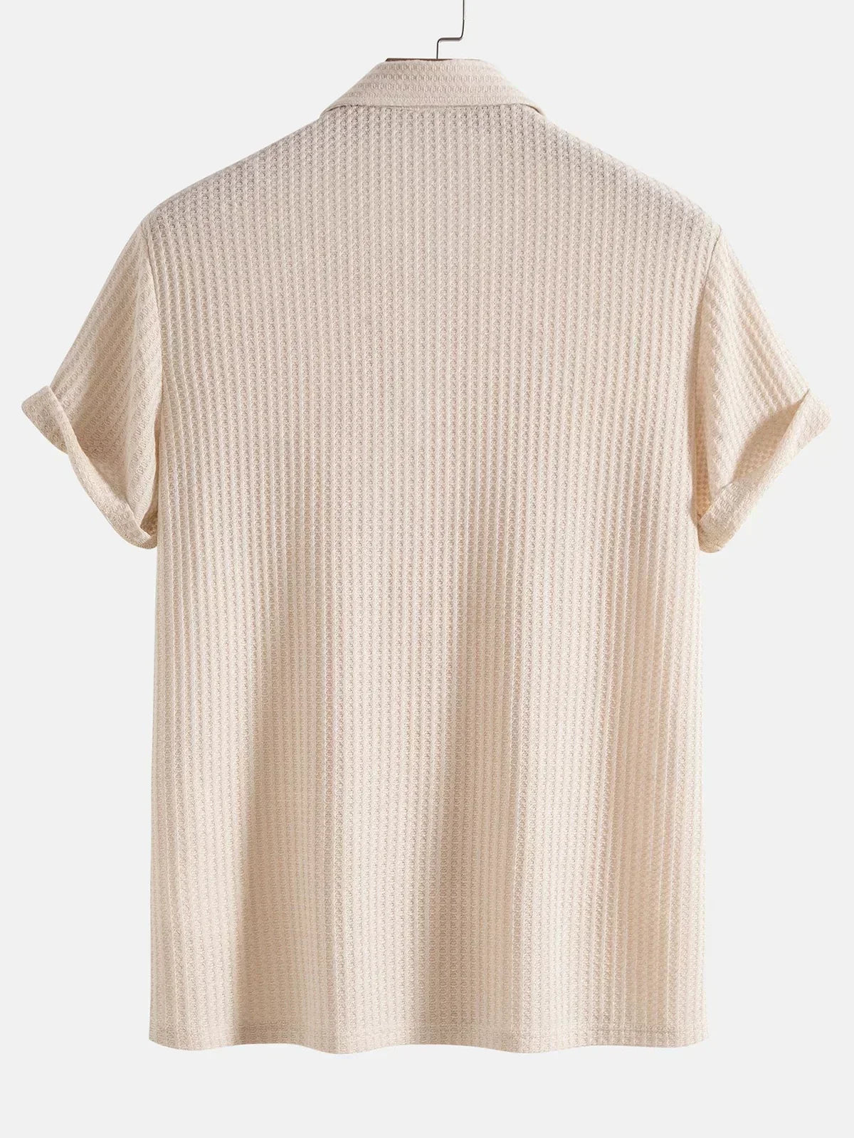 Men's polo shirt displayed from the back with a clean, polished fit