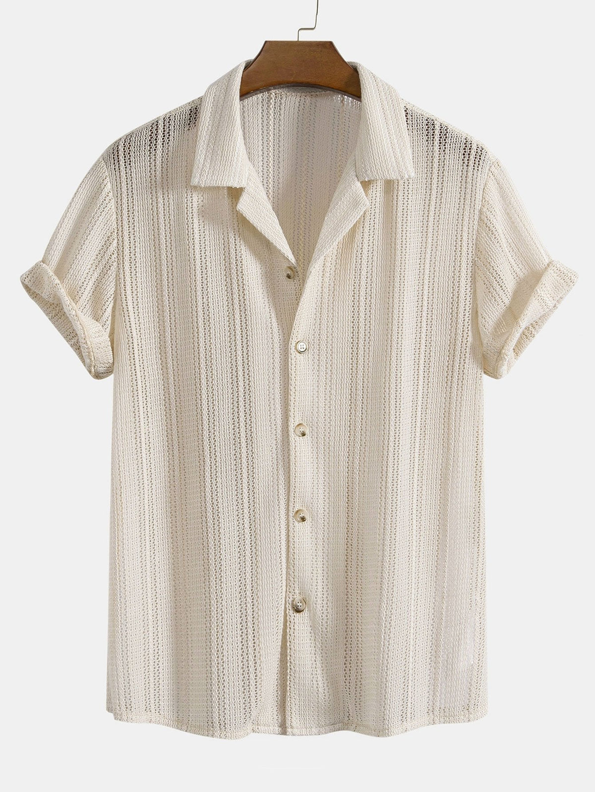 Casual two-piece outfit for men styled for outdoor summer days