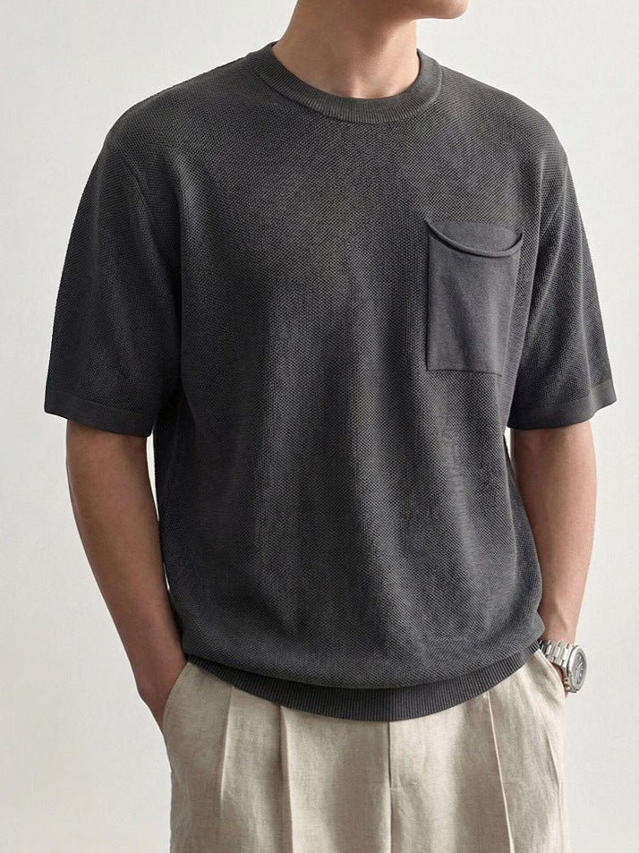 Back view of the men's casual shirt