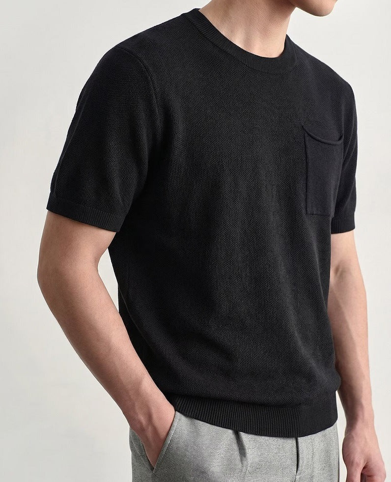 Men's textured shirt displayed for everyday styling