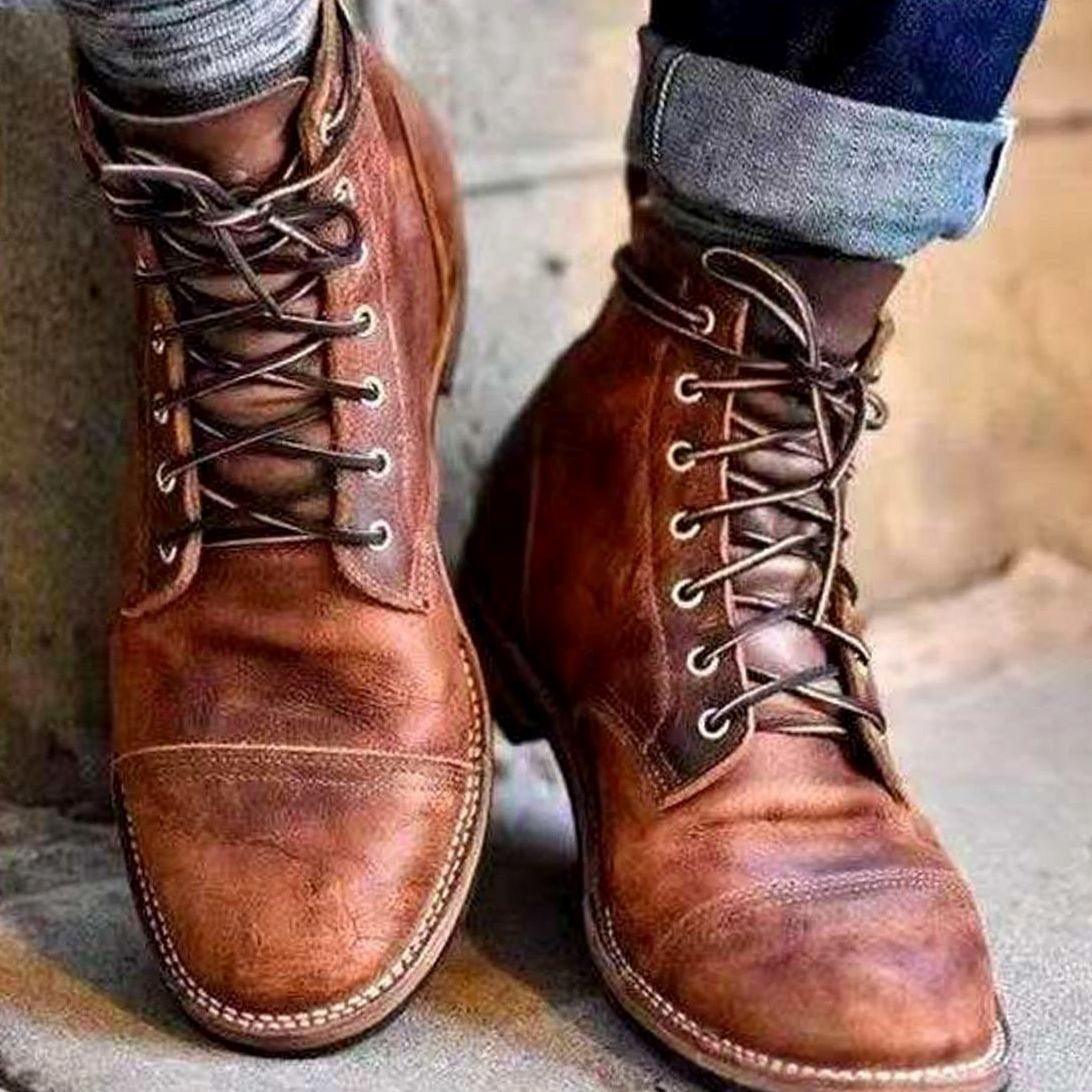 Men's Insulated Lace-Up Winter Ankle Boots