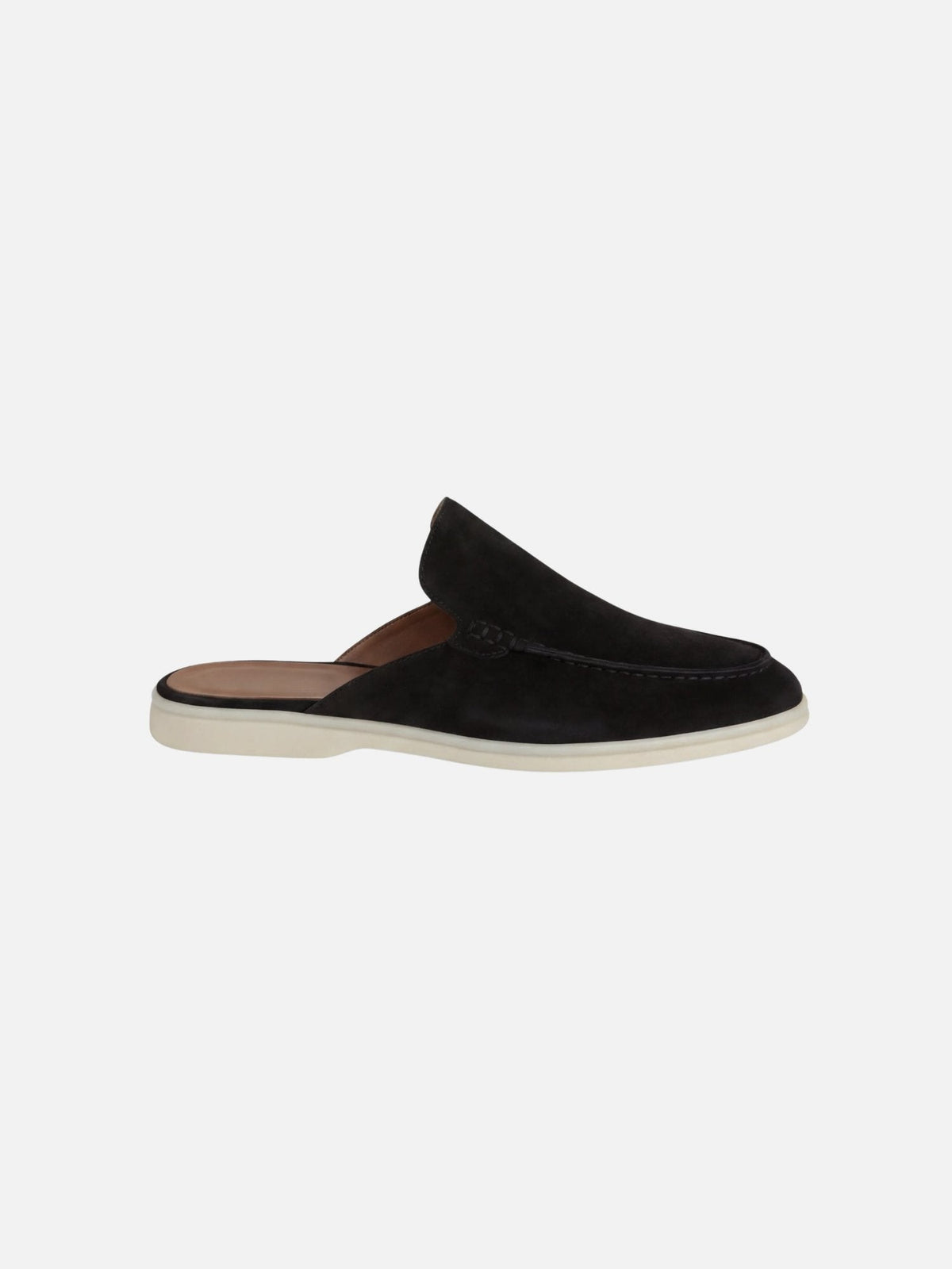 Open heel detail on men's casual mule shoes