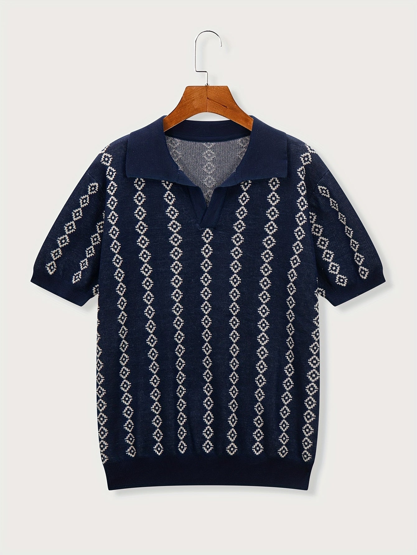 Side view showing the sweater's longline silhouette