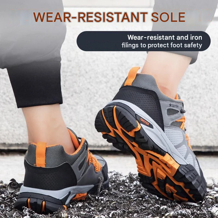 Men's Steel Toe Safety Shoes Slip-Resistant Work Sneakers