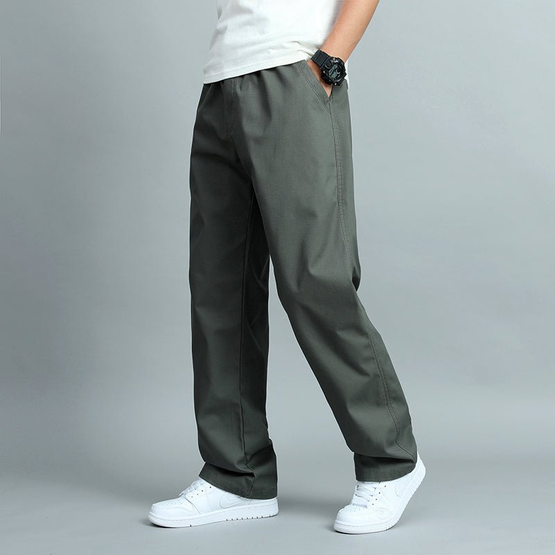 Men's Straight-Leg Cotton Blend Pants