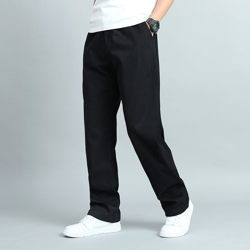 Men's cotton blend pants with multiple practical pockets
